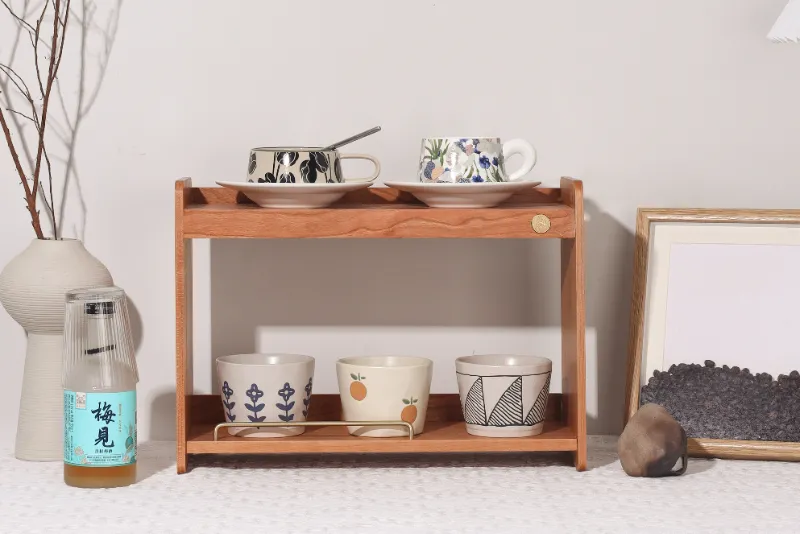 Walnut Wood/Cherry Wood Mug Organizer
