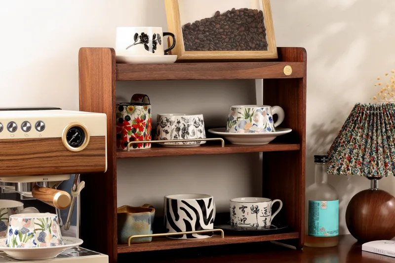 Walnut Wood/Cherry Wood Mug Organizer