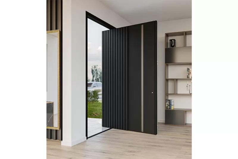 Aluminum Thermal Break Hidden Hinge Entry Door