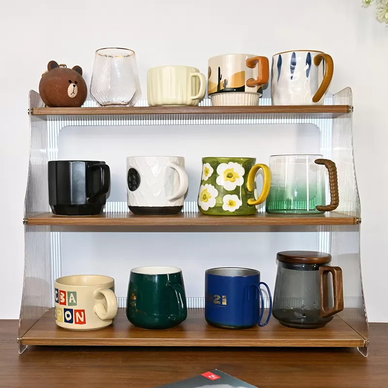 Customization acrylic and solid wooden cup holder