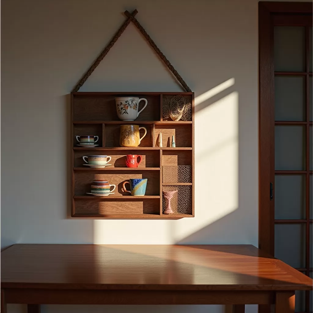 Elegant Fusion of Solid Wood and Acrylic Glass