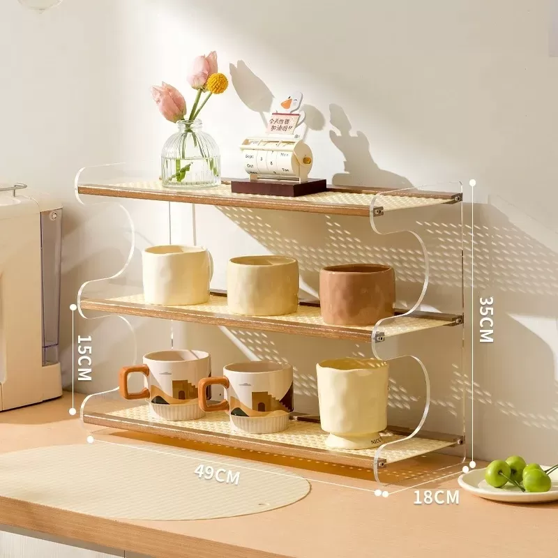 Kitchen Cookware Pot Organizer Rack Cups Holder