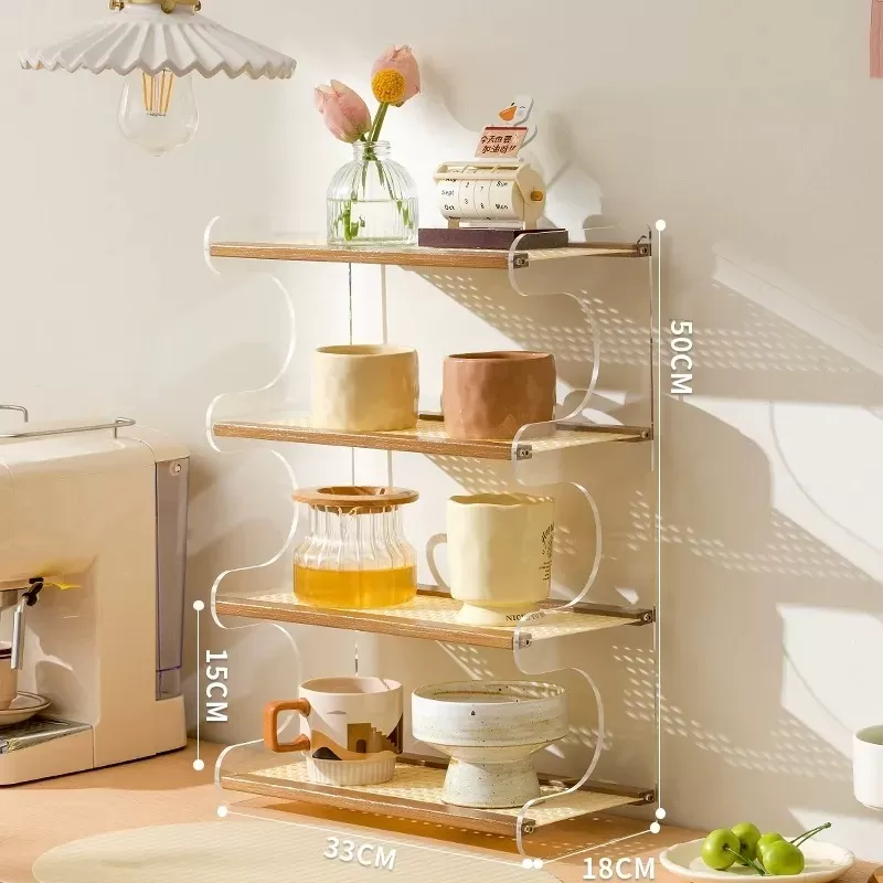 Kitchen Cookware Pot Organizer Rack Cups Holder