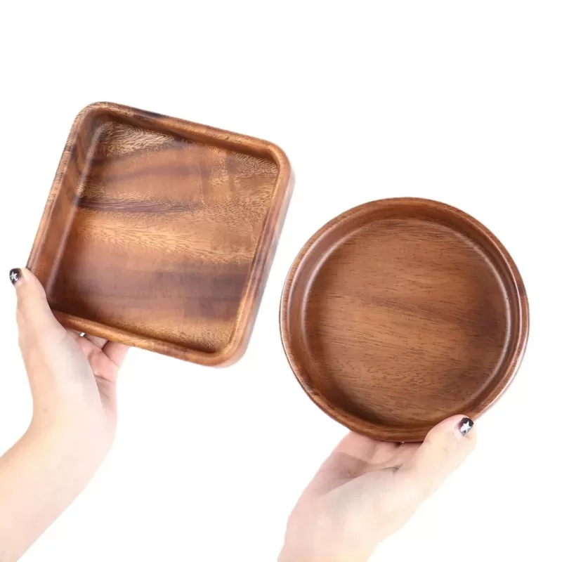 Modern wooden jewelry box ring earring pendant storage tray for home dressing table decor