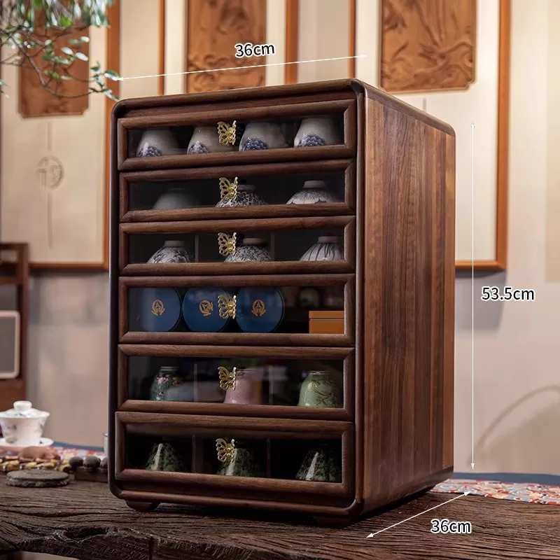 Wood Jewelry Necklace Bracelet Earrings Rings Display Storage Cabinet for Women Accessories