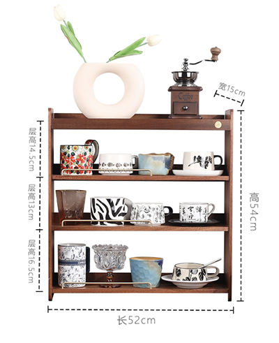 Walnut Wood/Cherry Wood Mug Organizer