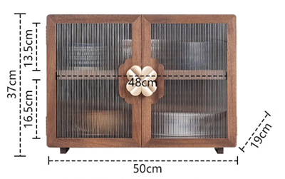 Premium Solid Wood LED Sensor Storage Box for Coffee Cups