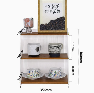 Customization acrylic and solid wooden cup holder
