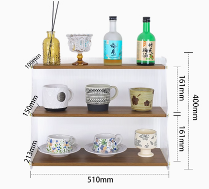 Customization acrylic and solid wooden cup holder