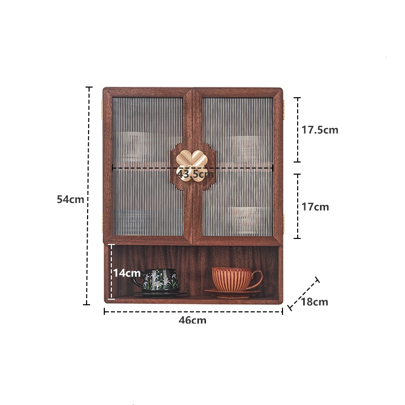 Wall Vintage Rustic Wooden Coffee Mug cups Holder Stand Racks
