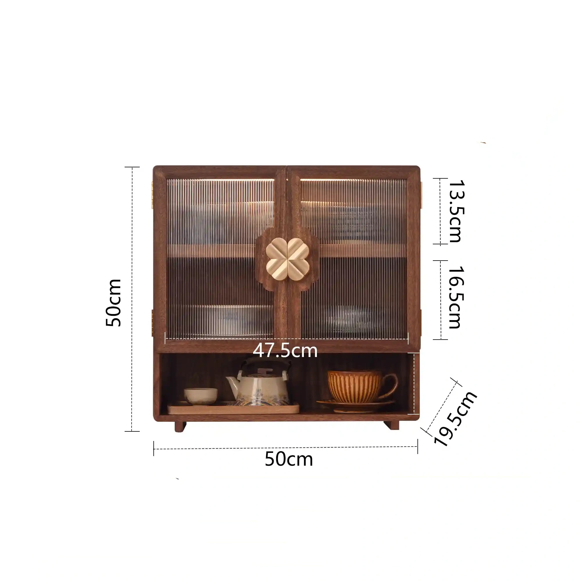 Custom Apartment Rustic Kitchen Office wooden storage shelf