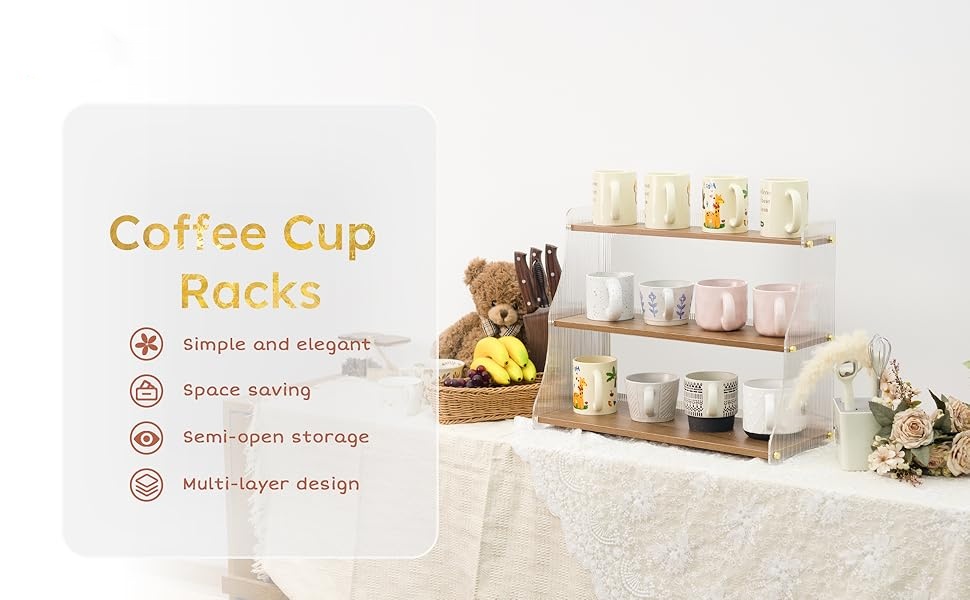 Customization acrylic and solid wooden cup holder